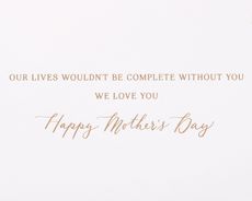 The Heart of Our Family Mother's Day Greeting Card for Wife Image 3