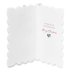 Grateful For Your Love Romantic Christmas Greeting Card