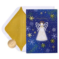 Abundance of Blessings Religious Christmas Greeting Card - Designed by Turnowsky