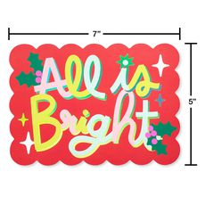 All is Bright Christmas Cards Boxed with Envelopes, 16-Count