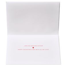 An Amazing Father Valentine's Day Greeting Card for Dad