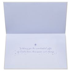 God's Love Religious Christmas Greeting Card Image 2