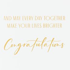 Make Your Lives Brighter Wedding Greeting Card