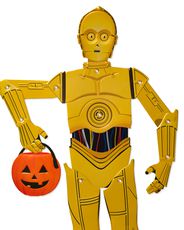 C3PO Papyrus Star Wars Halloween Greeting Card Image 5