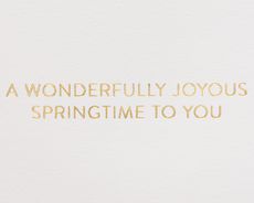 Wonderfully Joyous Springtime Easter Greeting Card Image 3