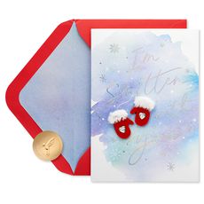 Perfect Pair Romantic Christmas Greeting Card Image 1