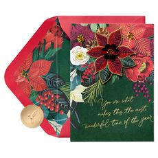 Magical Season with You Romantic Christmas Greeting Card