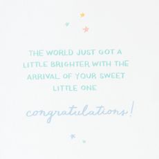 Sweet Little One Baby Shower Greeting Card