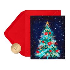 Merry and Bright Christmas Boxed Cards with Envelopes, 20-Count