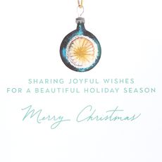 Joyful Wishes Christmas Greeting Card Image 3