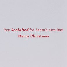 Nice List Christmas Greeting Card