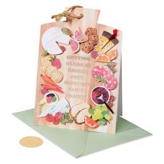 Fancy Snacks Birthday Greeting Card