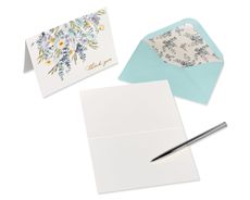 Leaves Sympathy Thank You Cards with Envelopes, 12-Count Image 3