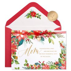 All the Love and Joy Holiday Greeting Card for Mom Image 1