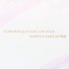 Happily Ever After Wedding Greeting Card