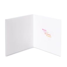 Peace and Love Birthday Greeting Card