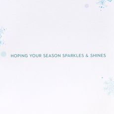 Sparkles and Shines Religious Christmas Greeting Card - Designed by Turnowsky 