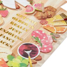 Fancy Snacks Birthday Greeting Card