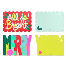 All is Bright Christmas Cards Boxed with Envelopes, 16-Count