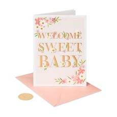 So Happy You're Here Baby Shower Greeting Card