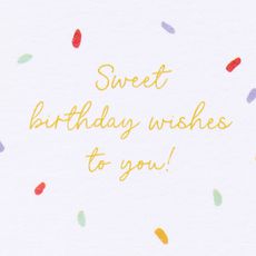 Sweet Birthday Wishes Pop-Up Birthday Card