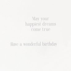 Dreams Come True Birthday Greeting Card