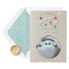 The Force is Strong Star Wars Baby Shower Greeting Card