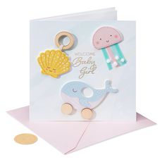 Sweet and Happy Moment Baby Shower Greeting Card