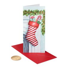 Merry Wishes Christmas Boxed Cards with Envelopes - Designed by Bella Pilar, 16-Count