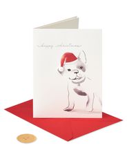 Merry New Year Dog Christmas Greeting Card Image 4