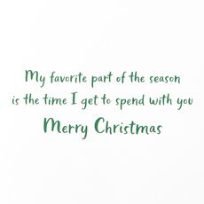 Favorite Part Christmas Greeting Card for Grandma Image 3