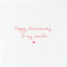 My Sweetie Heart Anniversary Greeting Card