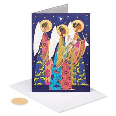 Peace, Wisdom, and Joy Religious Christmas Greeting Card Image 4