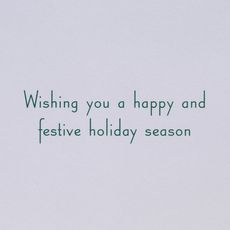 Holiday Season Christmas Greeting Card