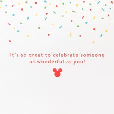 As Wonderful As You Mickey and Minnie Mouse Birthday Greeting Card