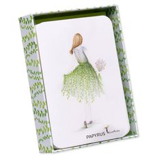 Floral Girl Greeting Cards with Envelopes Image 5