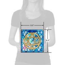 Stained Glass Star of David 8