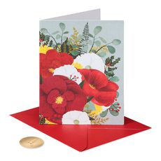 Warmest Wishes Christmas Boxed Cards with Envelopes, 20-Count