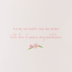 So Happy You're Here Baby Shower Greeting Card