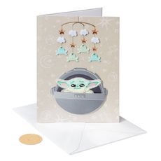 The Force is Strong Star Wars Baby Shower Greeting Card