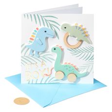 RAWRSOME Dinosaur Baby Shower Card