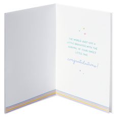 Sweet Little One Baby Shower Greeting Card