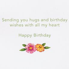 Sending You Hugs Birthday Greeting Card for Her - Designed by Bella Pilar Image 3
