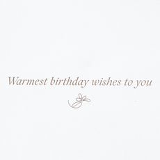 Warmest Birthday Wishes Birthday Greeting Card