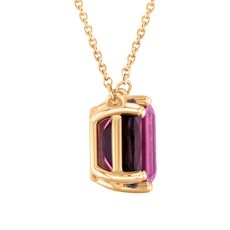 Papyrus Mystic Pink Topaz and Rhodolite Garnet Yellow Gold Necklace Image 2