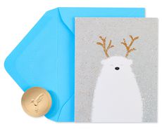 Holiday Polar Bear Christmas Boxed Cards - Glitter-Free, 20-Count Image 1