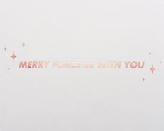 Merry Force Be with You Star Wars Christmas Boxed Cards -Glitter, 8-Count Image 3