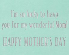So Lucky Mother's Day Greeting CardImage 1