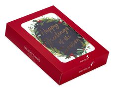 Joy to You Wreath Holiday Boxed Cards, 20-Count Image 6