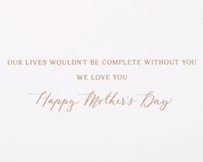 The Heart of Our Family Mother's Day Greeting Card for WifeImage 1